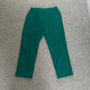 Meshki Green Slim-Fit Trousers